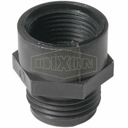 DIXON Tuff-Lite Garden Hose Adapter, 3/4 in, Male Garden Hose Thread x FNPT, Polypropylene, Domestic PPA796